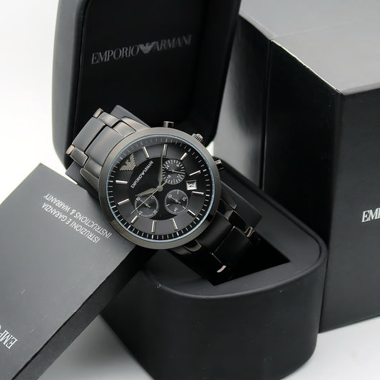 Emporio Armani Renato AR2453 Chronograph Watch With OG kit