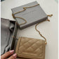 CHARLES & KEITH QUILTED MINI PURSE WITH CHAIN SLING