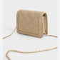 CHARLES & KEITH QUILTED MINI PURSE WITH CHAIN SLING