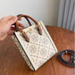 TORY BURCH T MONOGRAM JACQUARD MINI TOTE BAGS