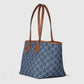 GUCCI TOTISSIMA SMALL TOTE BAG IN BLUE GG DENIM