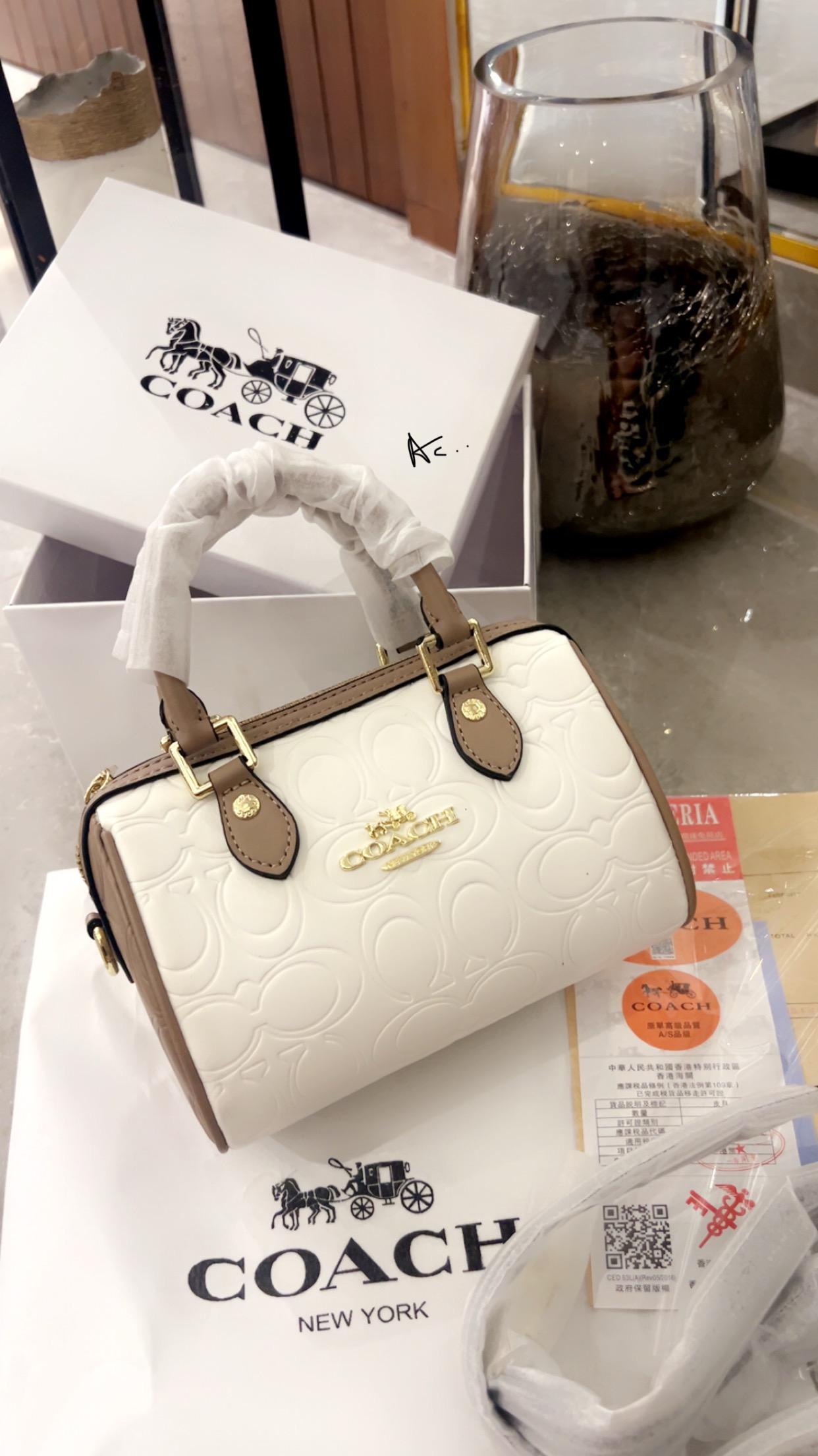 Coach Outlet mini Rowan Leather Speedy Bag