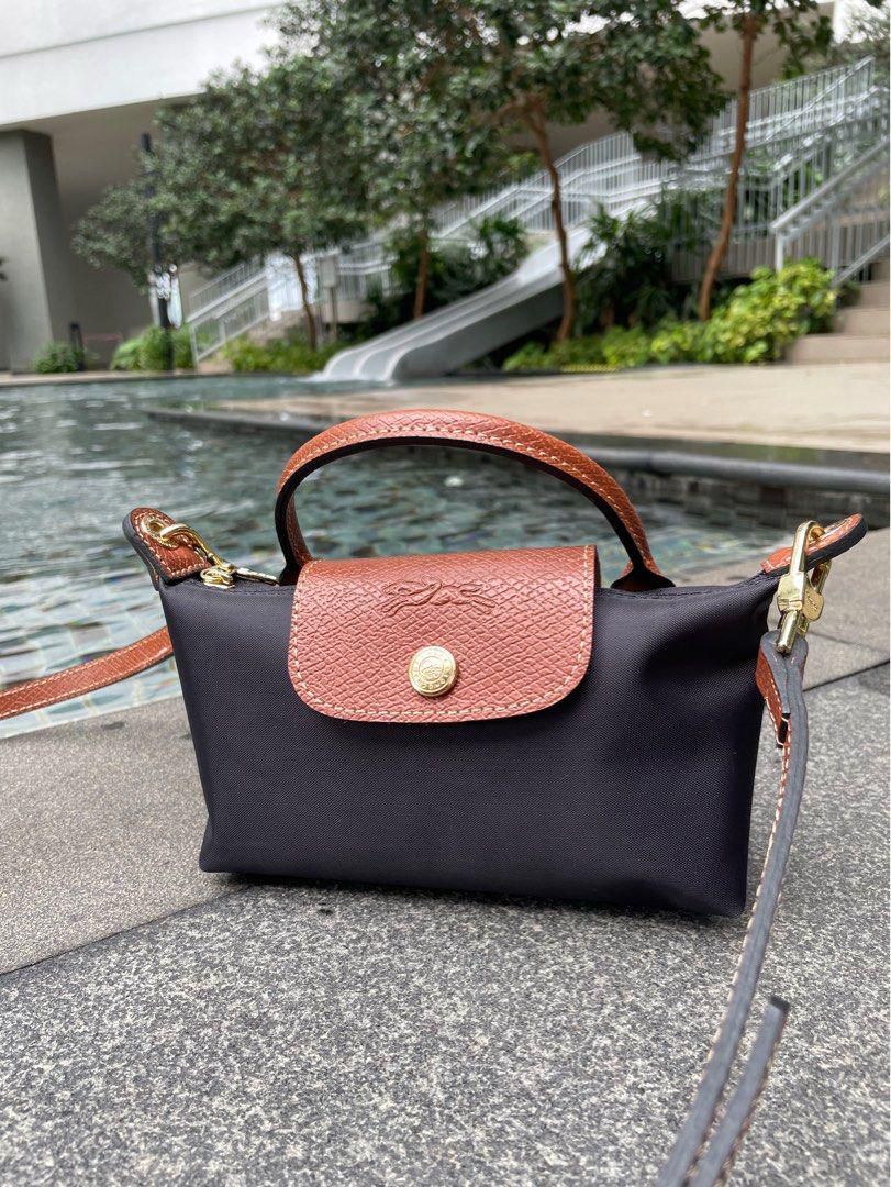 LONG CHAMP LE PLIAGE WITH LONG STRAP CROSSBODY BAG WITH HANDLE