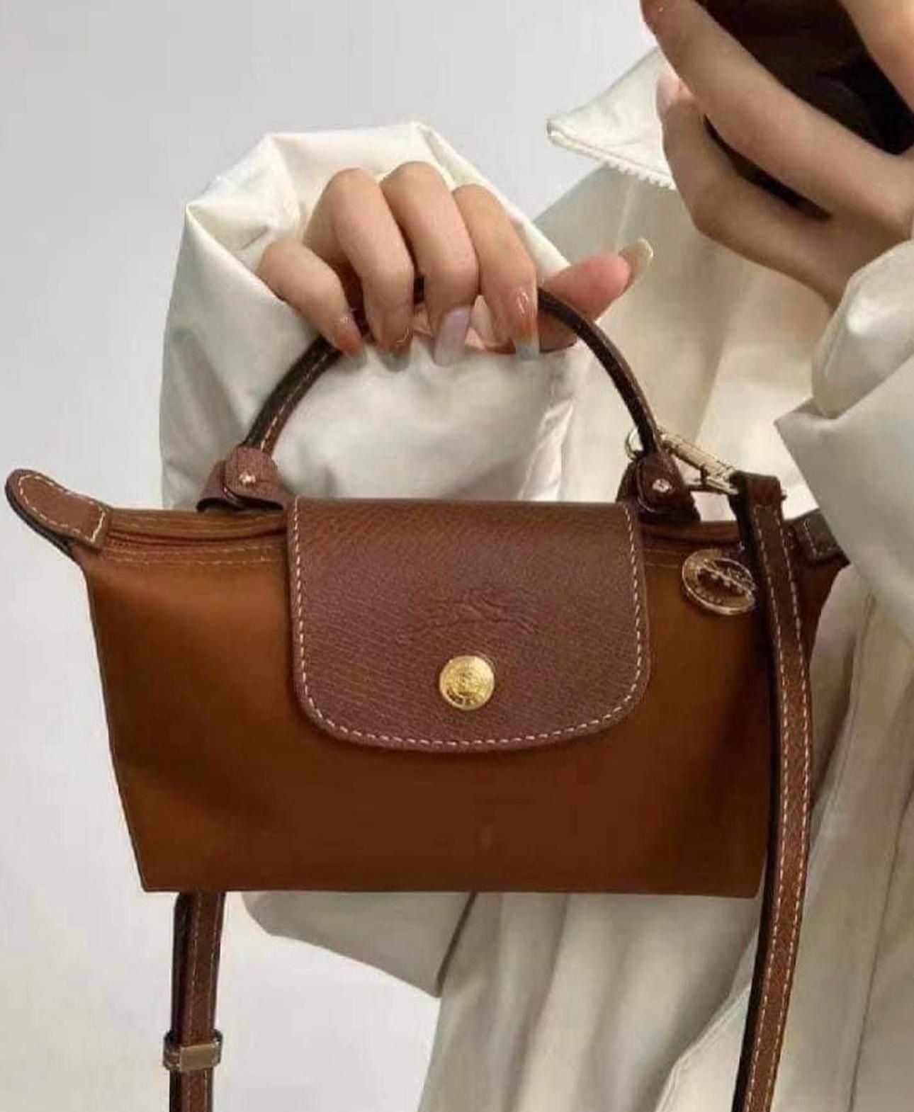 LONG CHAMP LE PLIAGE WITH LONG STRAP CROSSBODY BAG WITH HANDLE