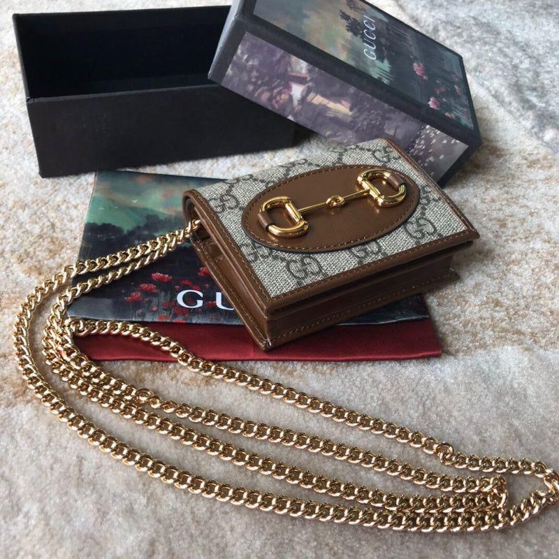 GUCCI OPHIDIA AND HORSEBIT NANO SLING WALLET
