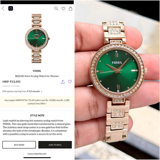 Fossil Women's Premium Karli Collection Original Model Series Now Available