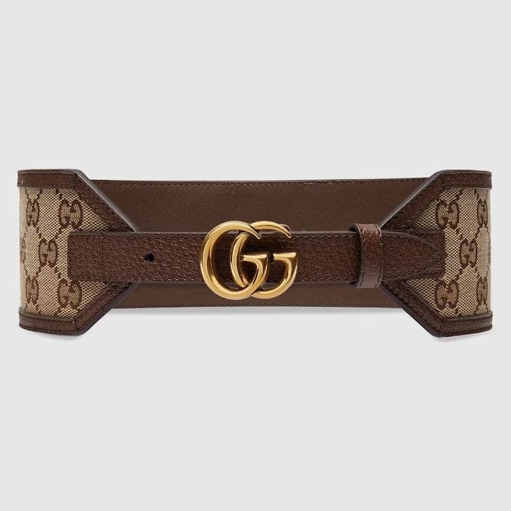 GUCCI GG SUPREME BROAD BELTS