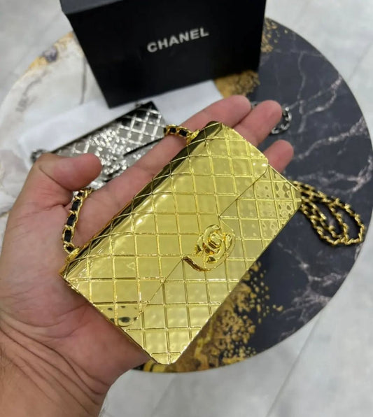 CHANEL METAL MINI SLING BAG