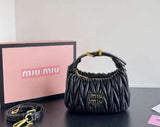 MIU MIU WANDER MATLASSE HOBO SMALL SHOULDER BAG