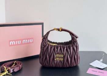 MIU MIU WANDER MATLASSE HOBO SMALL SHOULDER BAG