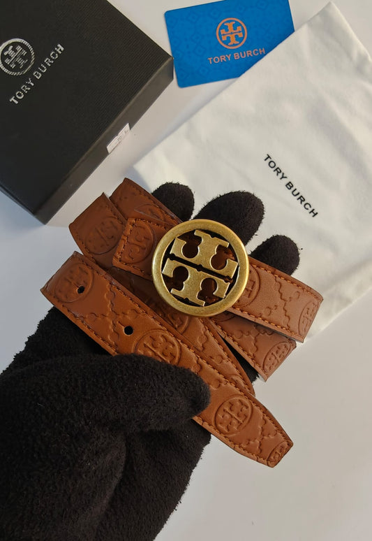 TORY BURCH EMBOSSED BELTS
