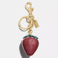COACH STRAWBERRY BAG CHARMS CUM KEY CHAIN