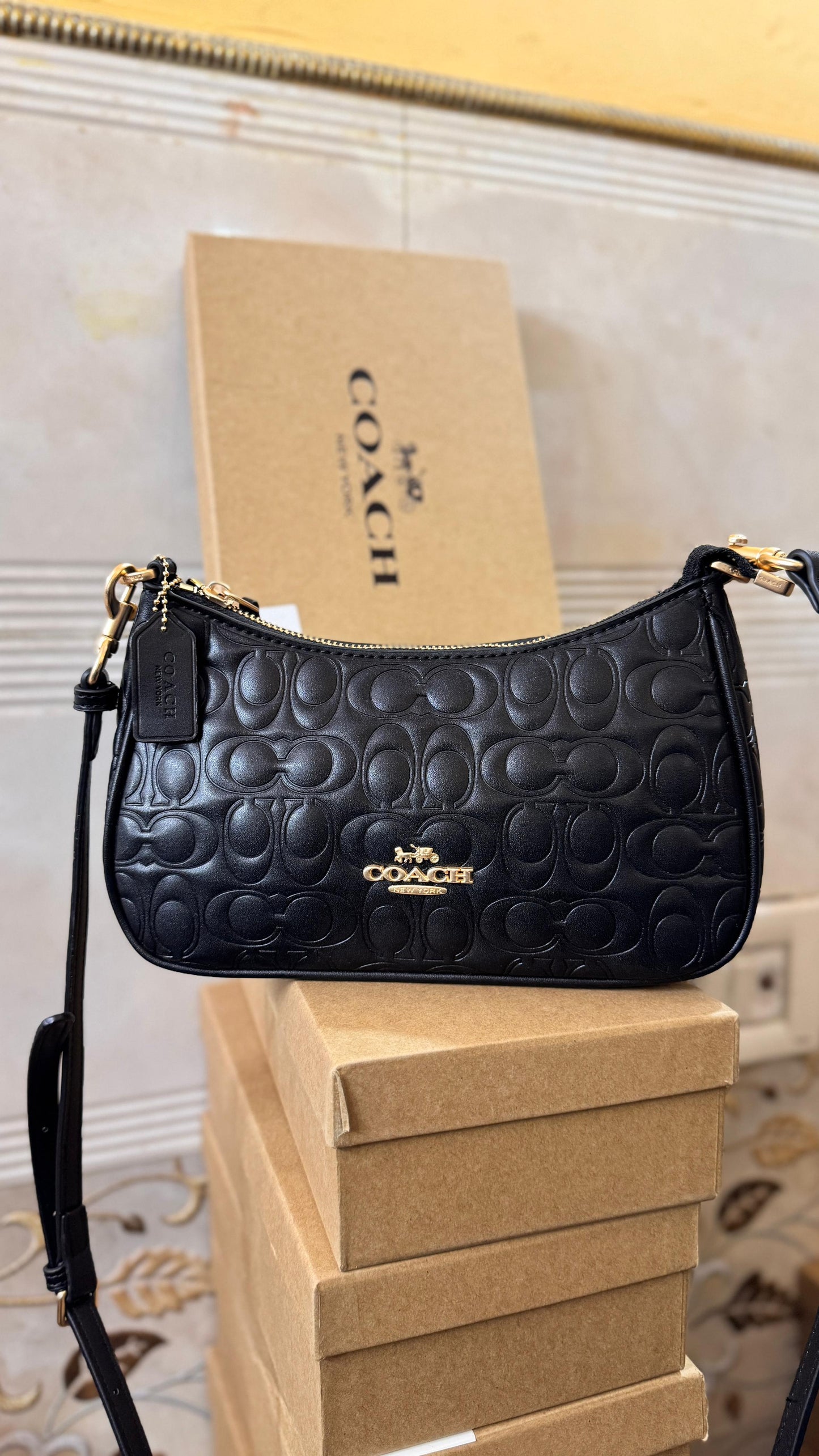 COACH TERRY EMBOSSED