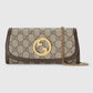 GUCCI BLONDIE WALLET WITH LONG SHOULDER CHAIN