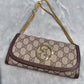 GUCCI BLONDIE WALLET WITH LONG SHOULDER CHAIN