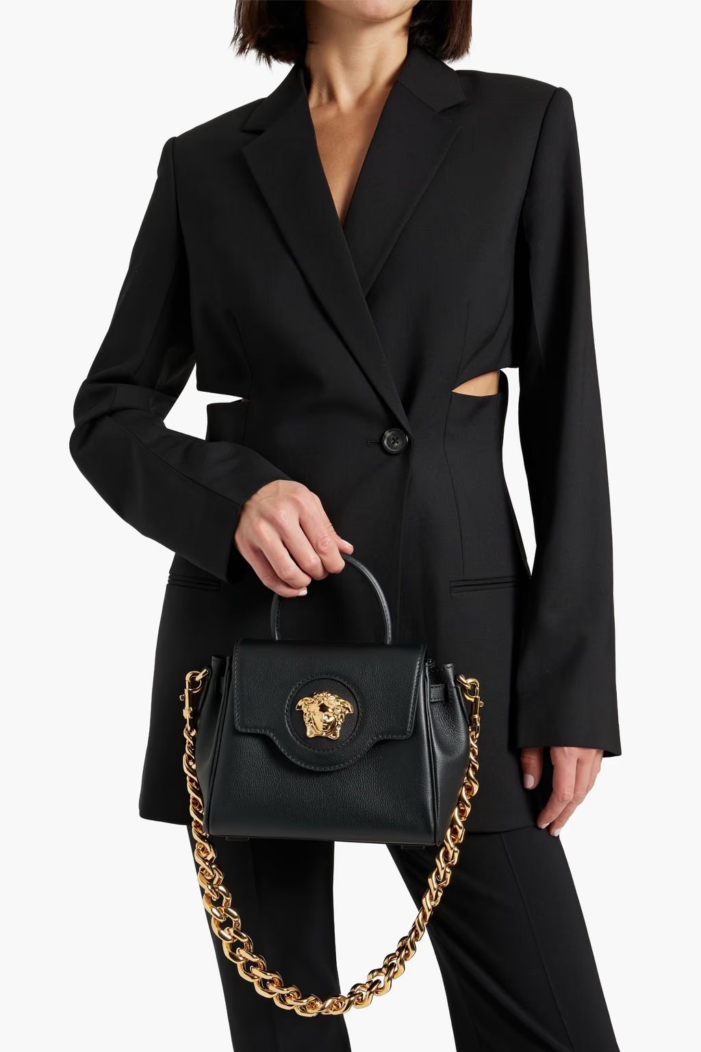 VERSACE LA MEDUSA TOP HANDLE BAG