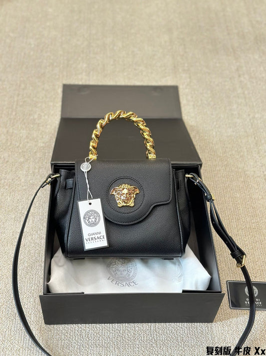 VERSACE LA MEDUSA TOP HANDLE BAG