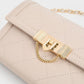 CHARLES & KEITH TALLULAH QUILTED PUSH LOCK CLUTCH CUM SLING BAGS