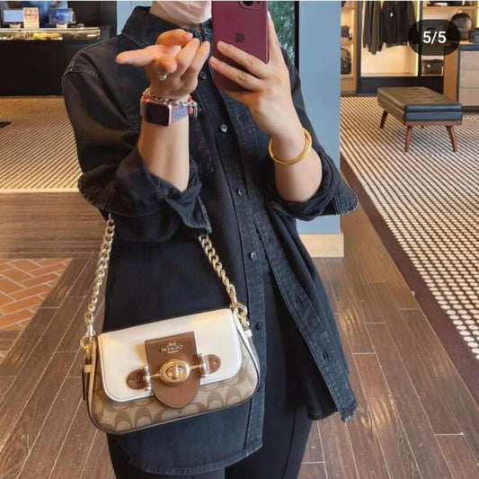 COACH CUTLET BRIE SHOULDER BAGS