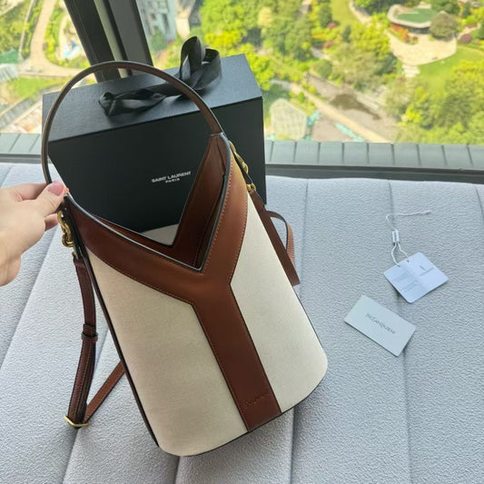 YSL Y TOP HANDLE BUCKET BAG
