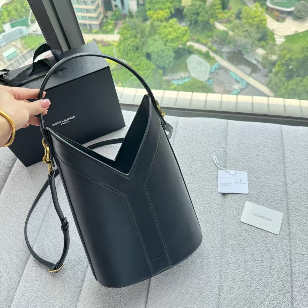YSL Y TOP HANDLE BUCKET BAG