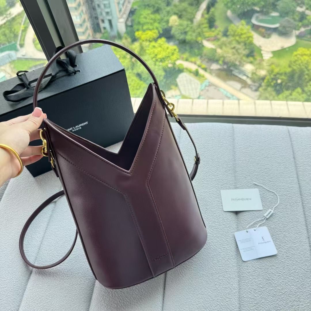 YSL Y TOP HANDLE BUCKET BAG