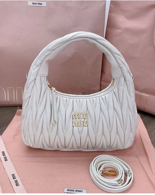 MIU MIU WANDER MATLASSE HOBO BAG