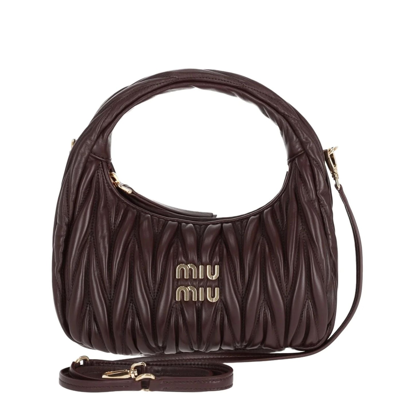 MIU MIU WANDER MATLASSE HOBO BAG