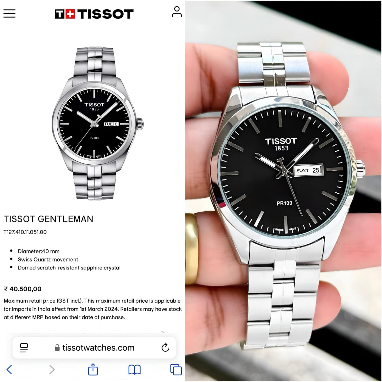 Tissot Premius PR100 Day-Date Original Model Series Now Available