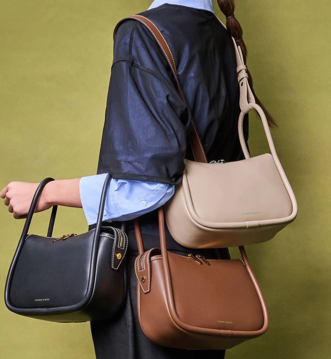 CHARLES & KEITH LYLA LONG SHOULDER BAG