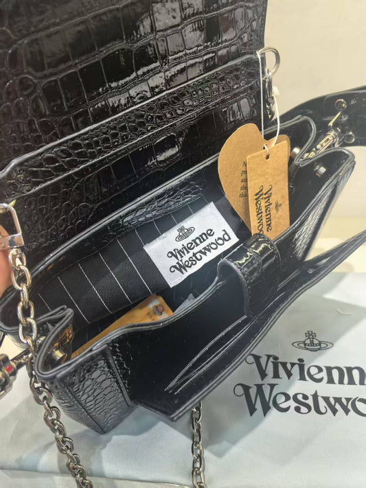 Vivienne Westwood Hazel Saffiano Shoulder Bag