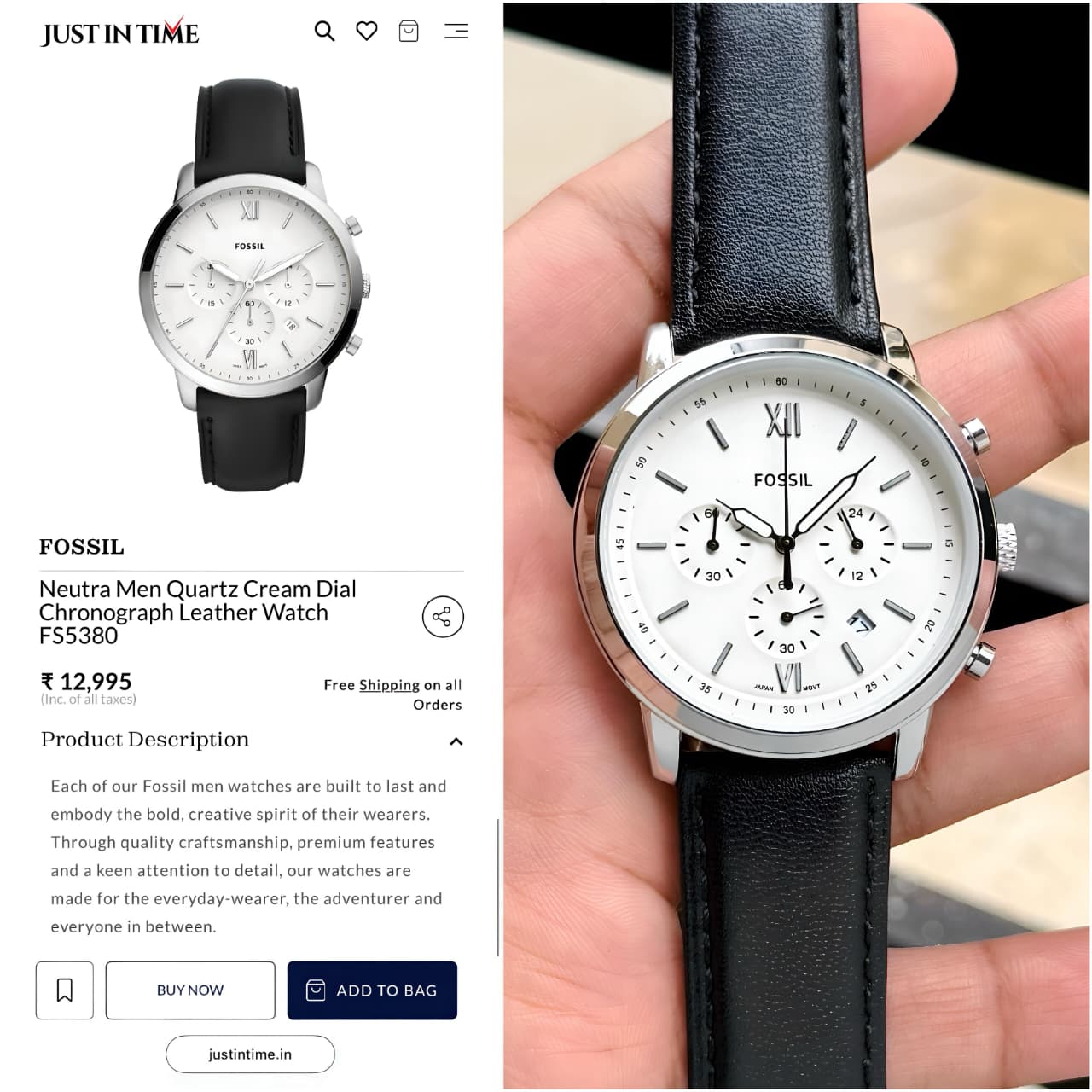 Fossil Neutra Premium Original Model Series Now Available