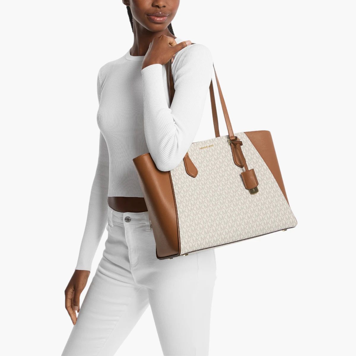 Micheal Kors Taryn Large Top Zip Tote Bag