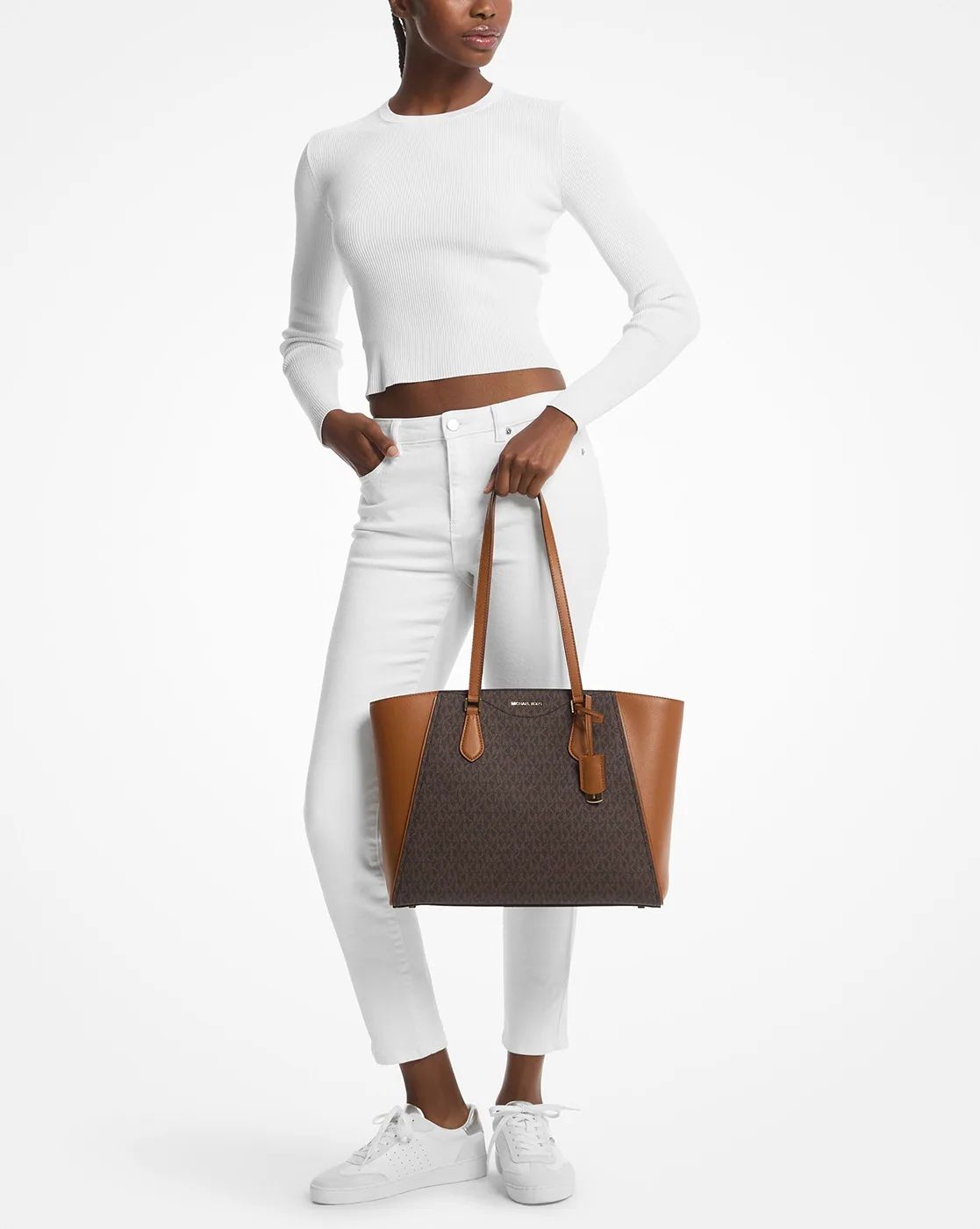 Micheal Kors Taryn Large Top Zip Tote Bag