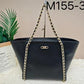 Micheal Kors Westley Large Pebelled Leather Chain Link Tote