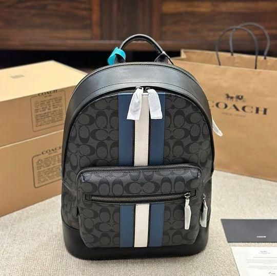 Coach West Houston Backpack In Signature Block