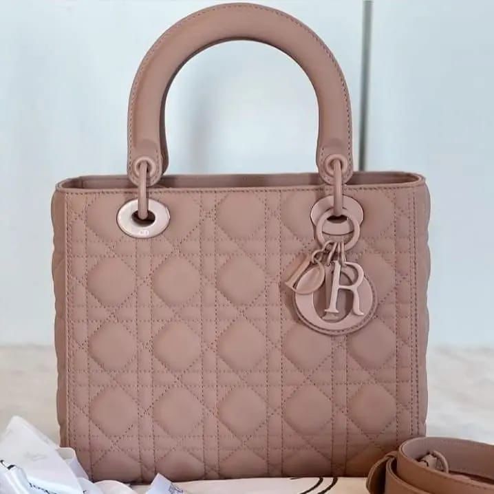 Dior Lady Dior Matte Medium Handbag
