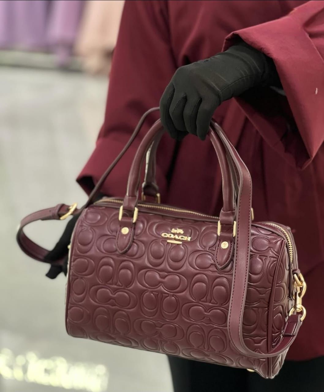 Coach CC Embossed Speedy