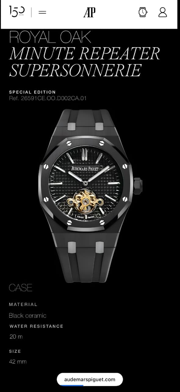 Audemars Piguet Royal Oak Tourbillon Original Model Series Now Available