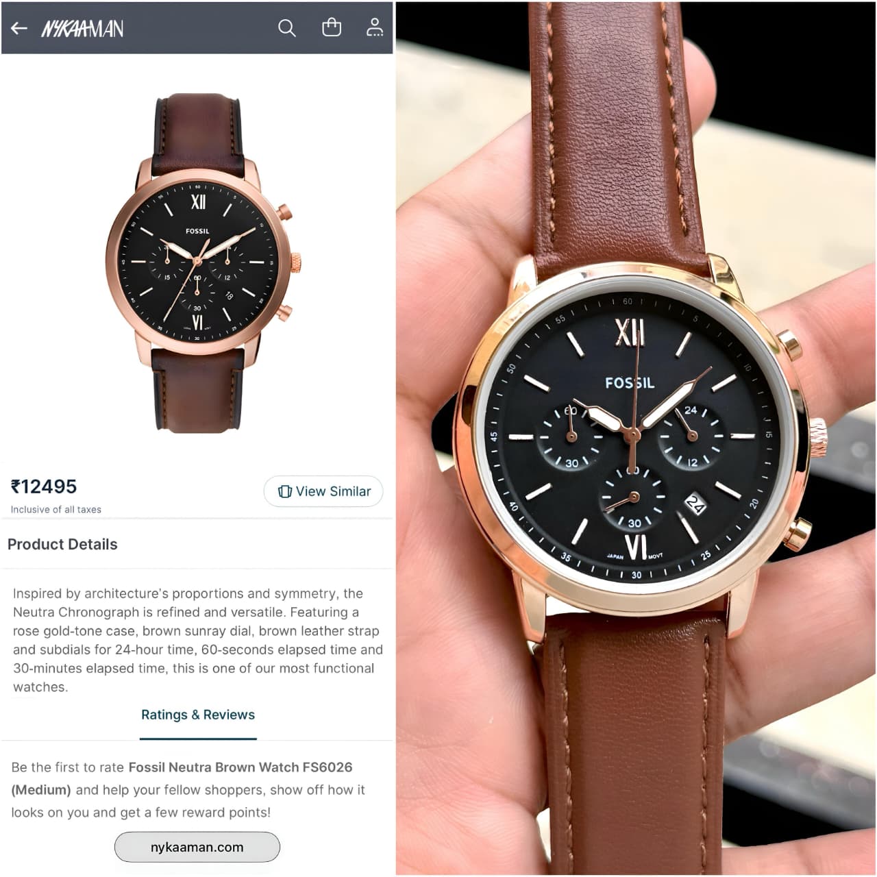 Fossil Neutra Premium Original Model Series Now Available