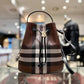 Burberry TB Bucket Bag In Dark Rich Brown