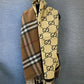 Warm Gucci Stoles Latest Edition Dual Print Cashmere
