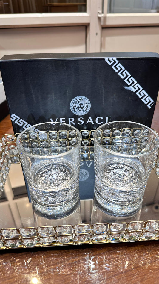EXCLUSIVE VERSACE CRYSTAL WHISKEY GLASS 🥃