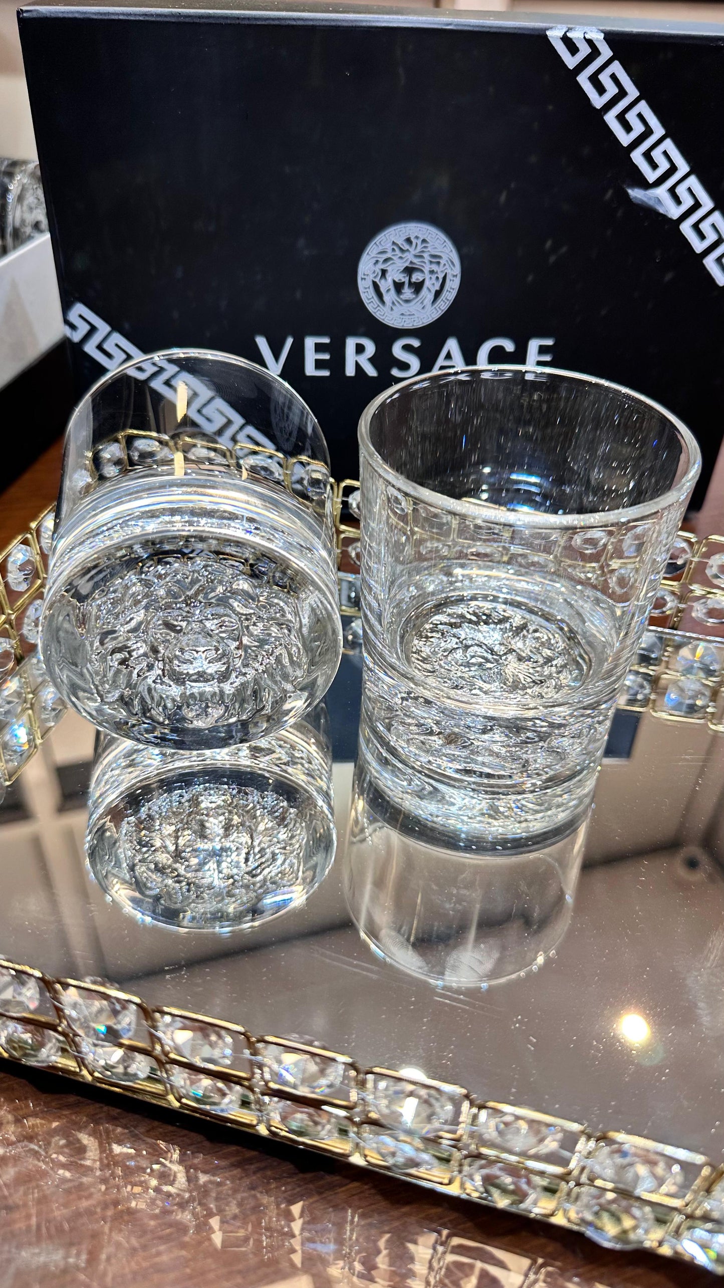 EXCLUSIVE VERSACE CRYSTAL WHISKEY GLASS 🥃