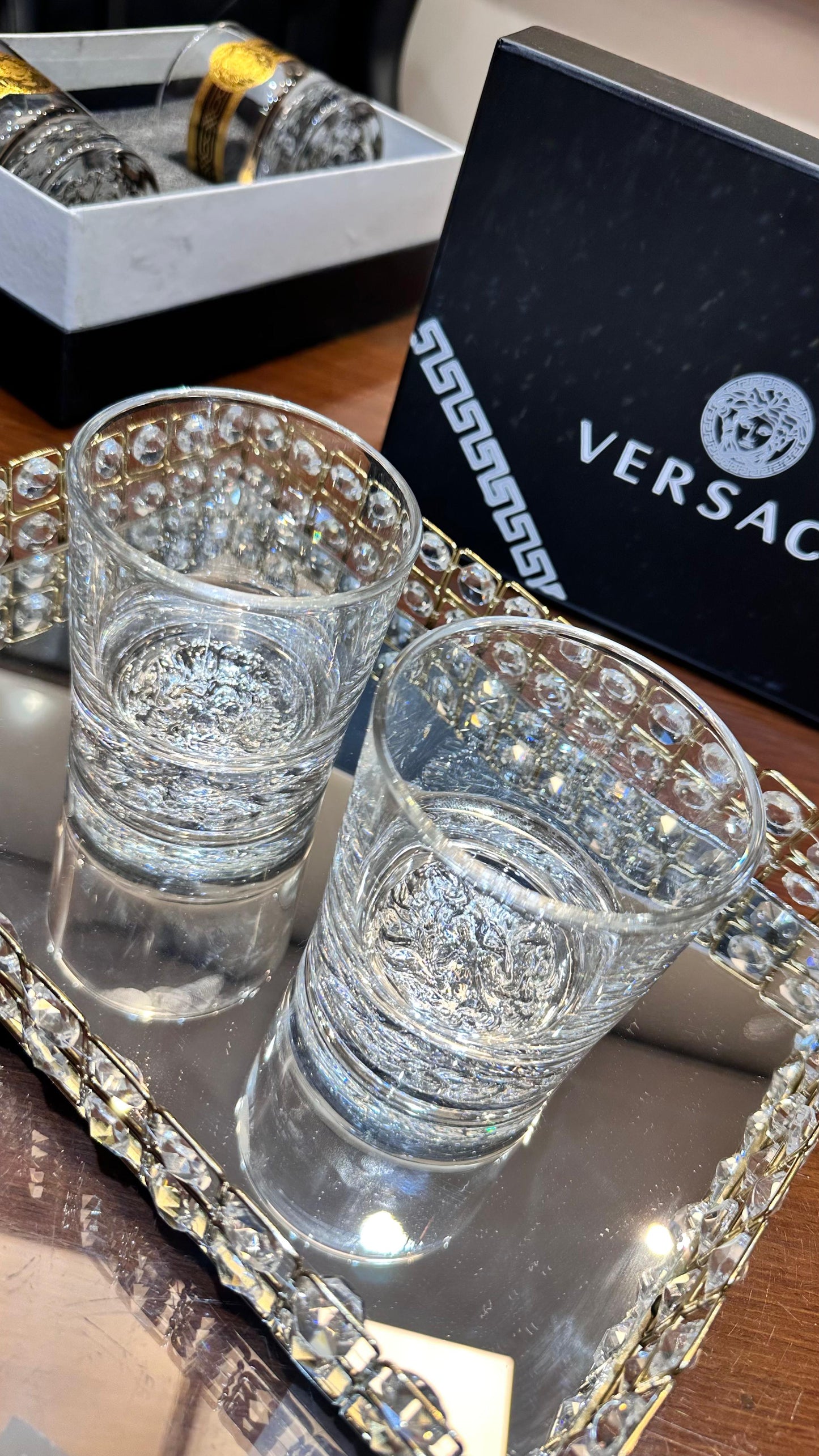 EXCLUSIVE VERSACE CRYSTAL WHISKEY GLASS 🥃