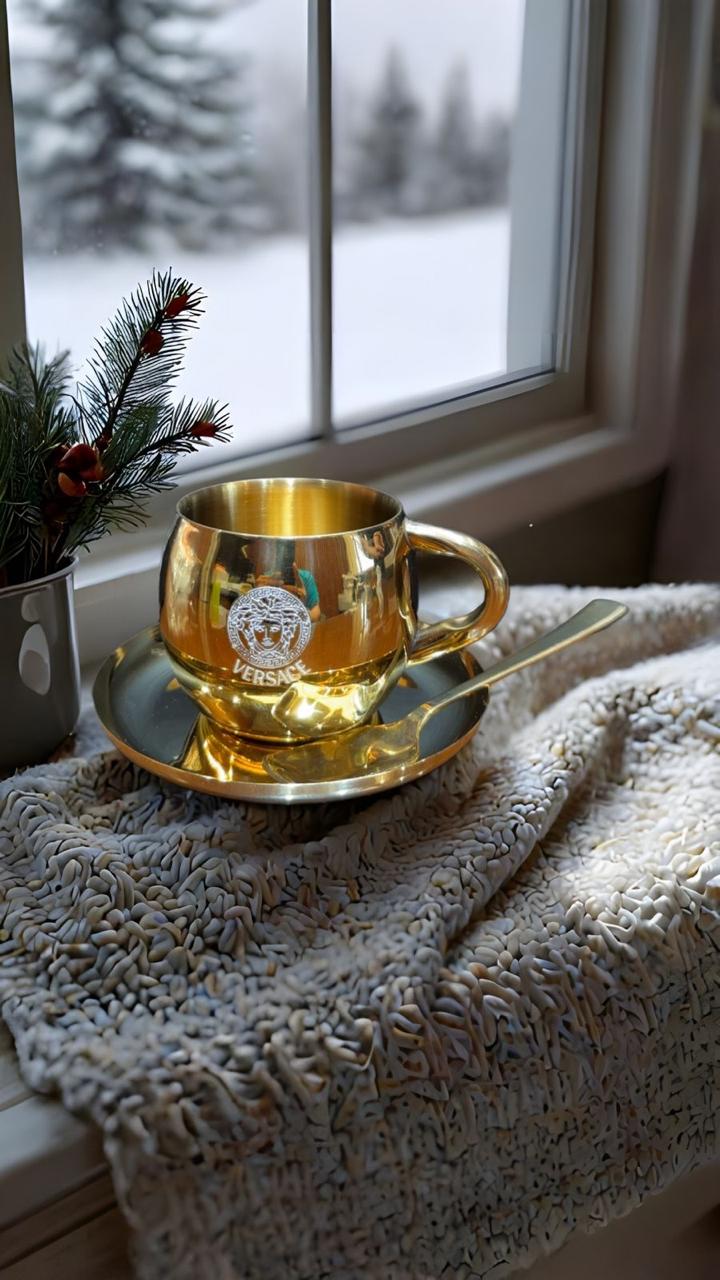 ✨ 18K GOLD PLATED LUXURY CUP & SAUCER SET ✨