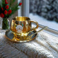 ✨ 18K GOLD PLATED LUXURY CUP & SAUCER SET ✨