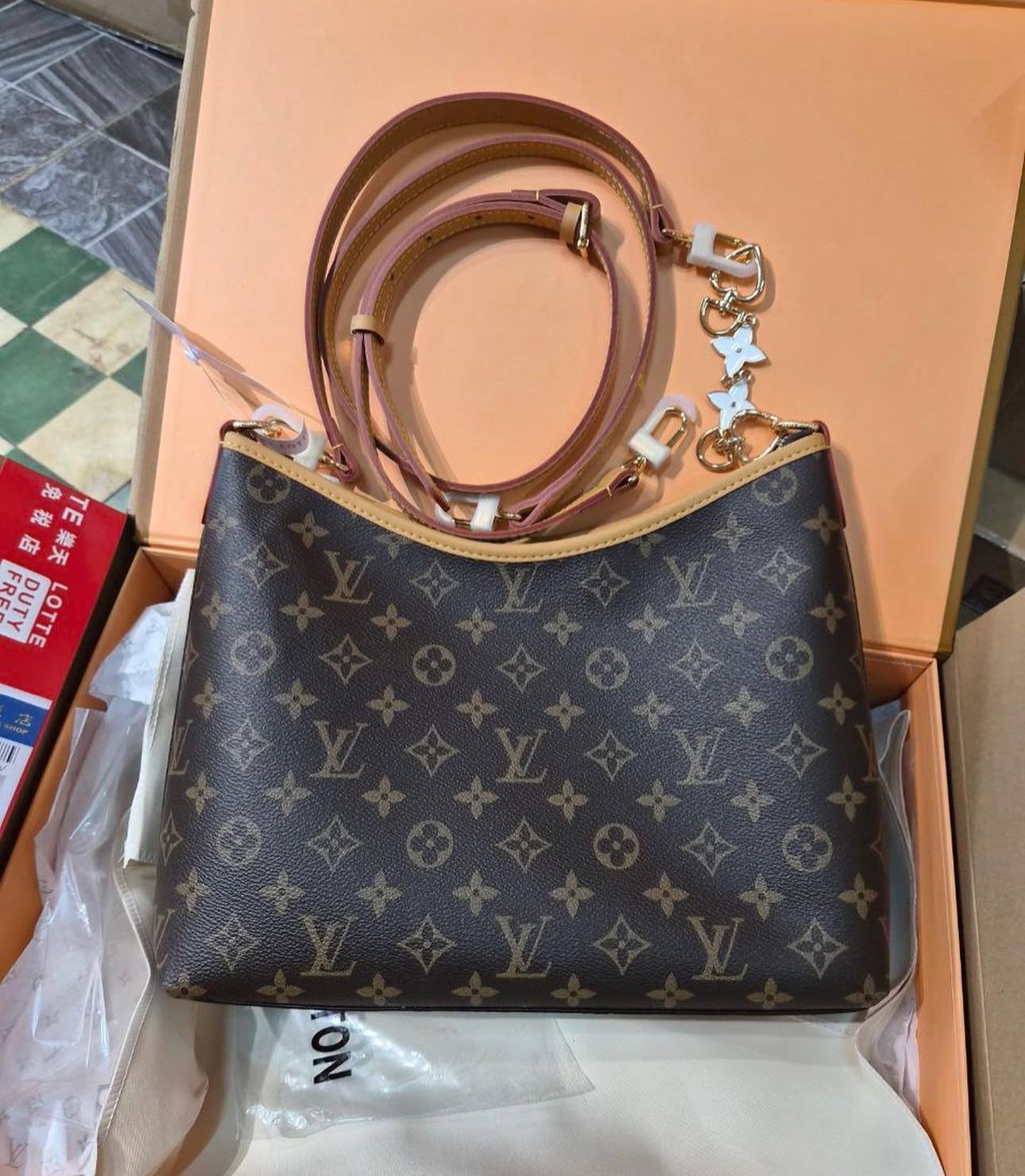 Louis Vuitton Carry All Hobo Larze Size