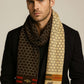 Gucci Latest Unisex Bee Muffler With Honeycomb Pattern