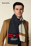 Gucci Latest Unisex Bee Muffler With Honeycomb Pattern